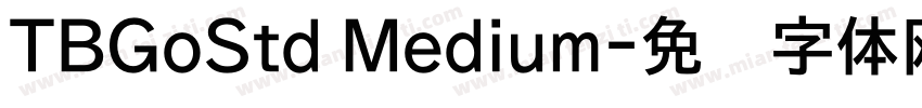 TBGoStd Medium字体转换